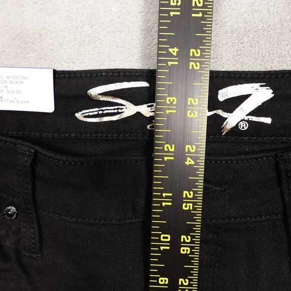 NWT Seven7 black jean shorts sunset bermuda 16 - Picture 5 of 11